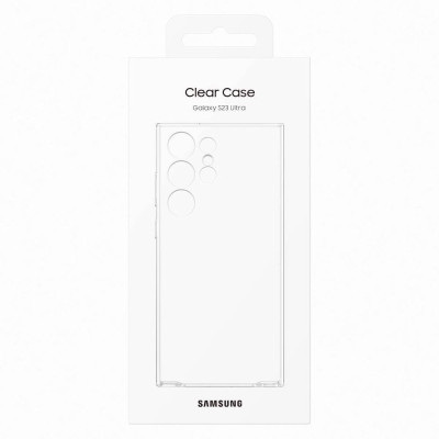   Луксозен твърд гръб CLEAR COVER оригинален EF-QS918CTEGWW за Samsung Galaxy S23 Ultra 5G SM-S918B  кристално прозрачен